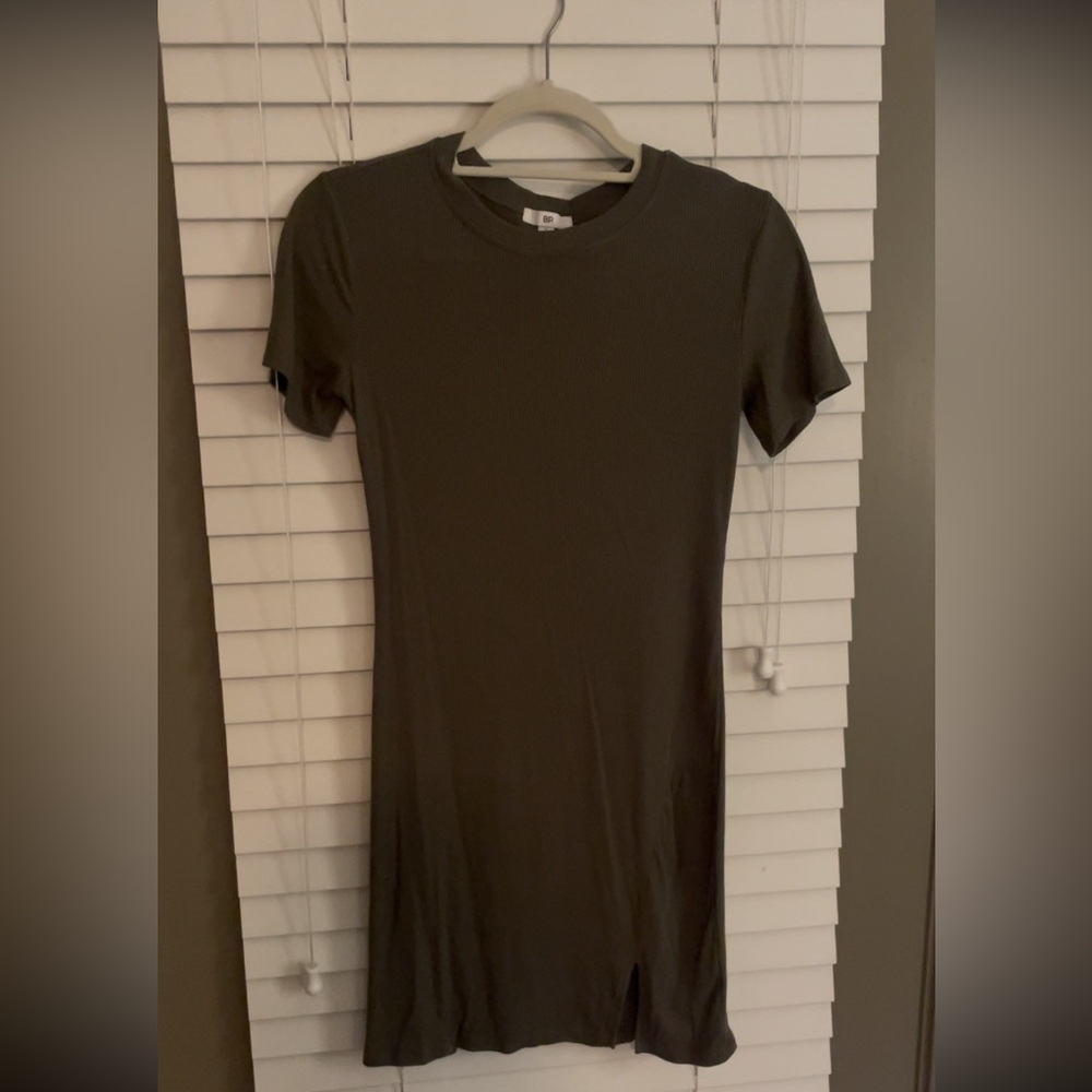 Nordstrom BP Army Green T shirt Dress Size S